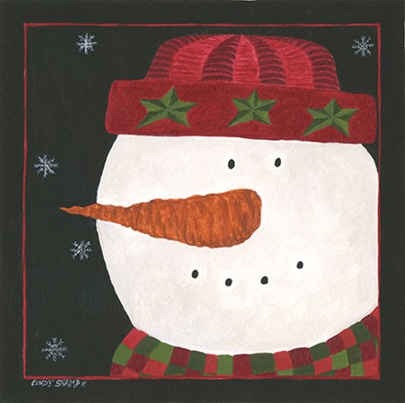 Snowman I by Cindy Shamp art print