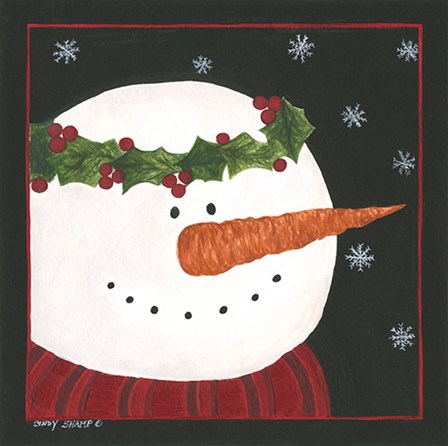 Snowman II by Cindy Shamp art print