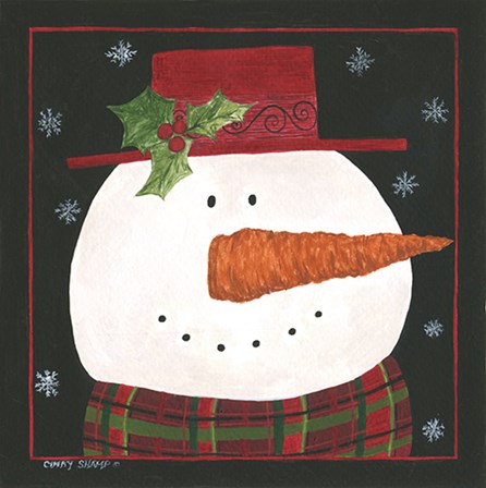 Snowman IV by Cindy Shamp art print