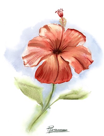Red Flower by Olga Shefranov art print