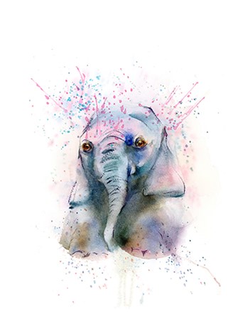 Elephant by Olga Shefranov art print