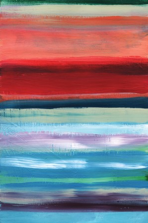 Pueblo Stripes by Linda Woods art print