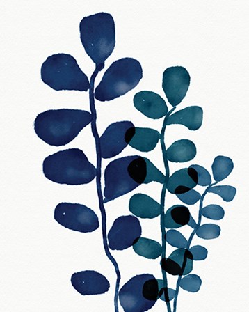 Indigo Eucalyptus I by Linda Woods art print