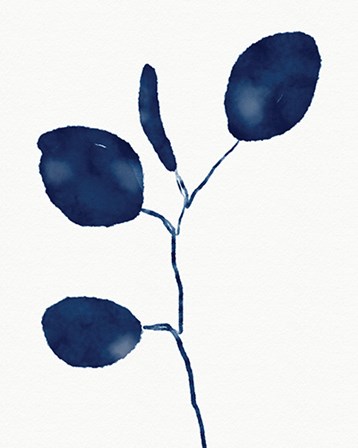 Indigo Eucalyptus II by Linda Woods art print