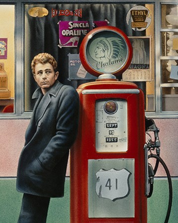 James Dean by Yellow Caf&#233; art print