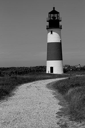Black and Lighthouse by Yellow Caf&#233; art print