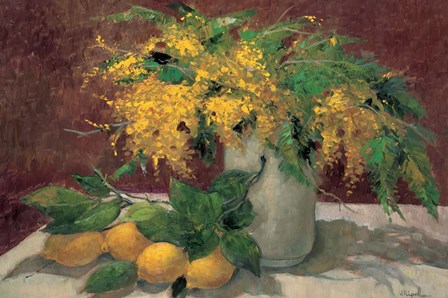 Mimosas y Limones by J. Ripoll art print