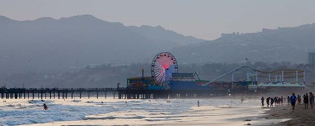 Ferris Wheel on Beach by Susan Bryant art print