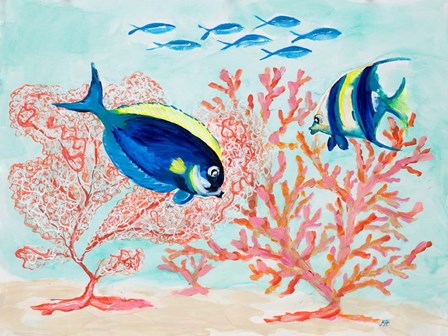 Coral Reef I by Julie DeRice art print