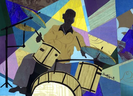 Drummer by Everett Spruill art print