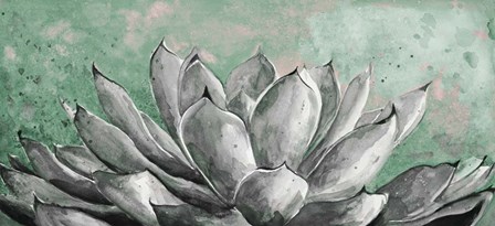 Gray Agave on Green by Patricia Pinto art print