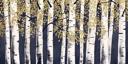 Fresh Forest Indigo Gold by James Wiens art print