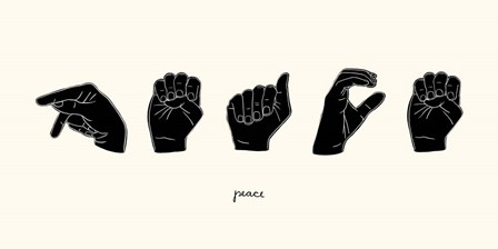Sign Language V by Emma Scarvey art print