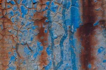 Details Of Rust And Paint On Metal 26 by Zandria Muench Beraldo / Danita Delimont art print