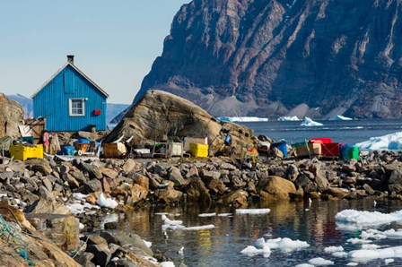 Greenland, Uummannaq Ice Fills The Harbor by Inger Hogstrom / Danita Delimont art print