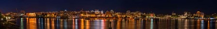 Victoria Night Panorama by Tim Oldford art print