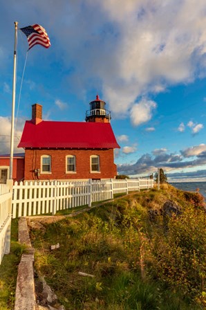 Historic Eagle Harbor Lighthouse, Michigan by Chuck Haney / Danita Delimont art print