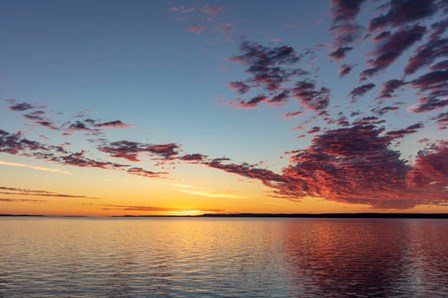 Vivid Sunrise Clouds Over Fort Peck Reservoir, Charles M Russell National Wildlife Refuge, Montana by Chuck Haney / Danita Delimont art print