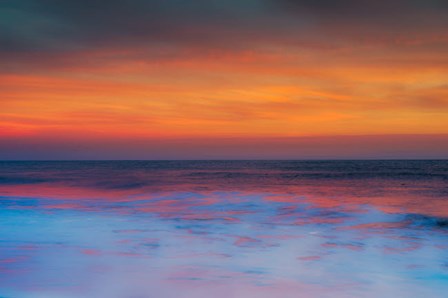 New Jersey, Cape May, Sunset On Ocean Shore by Jaynes Gallery / Danita Delimont art print