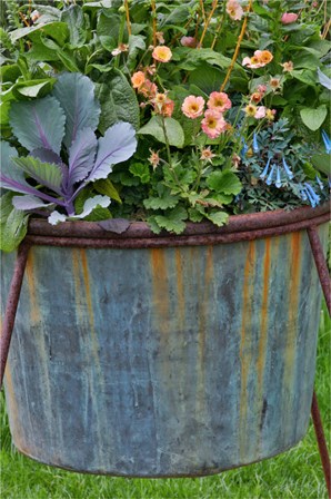 Planter, Chanticleer Garden, Pennsylvania by Darrell Gulin / Danita Delimont art print