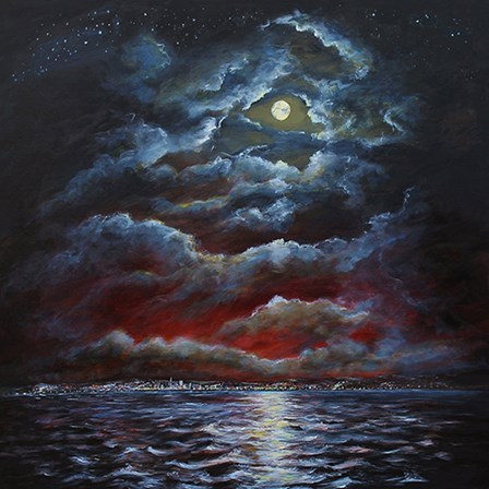 Moody Moon Light II by Sandra Francis art print