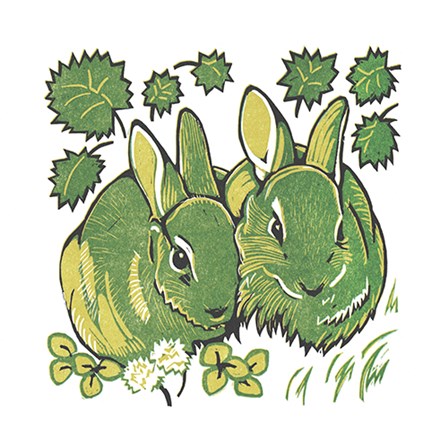 Rabbits by Lisa Kesler art print