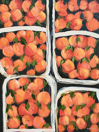 Farmer&#39;s Market Peaches by Melissa Lyons art print