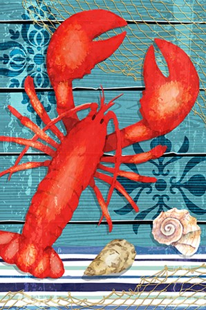 New England Lobster by ND Art &amp; Design art print