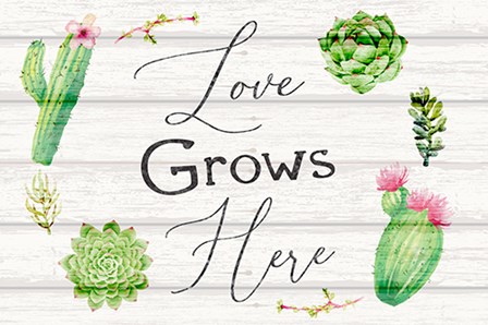 Love Grows Here by ND Art &amp; Design art print