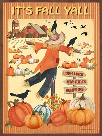 It&#39;s Fall Y&#39;all II by Anita Phillips art print