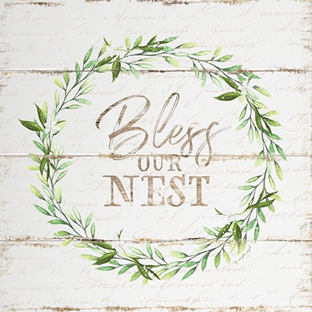 Bless Our Nest by Jennifer Pugh art print