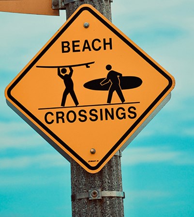 Beach Crossing by Ashley Singleton art print
