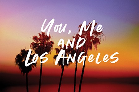 You, Me, Los Angeles by Linda Woods art print
