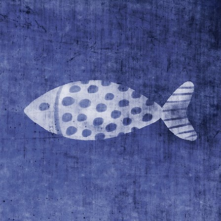 Polka Dot Fish by Linda Woods art print