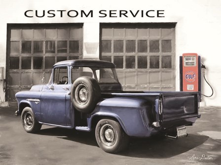 Gulf Service Station by Lori Deiter art print