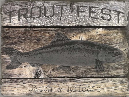 Trout Fest by Graffitee Studios art print