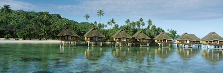 Lagoon Resort, Island, Water, Beach, Bora Bora, French Polynesia, by Panoramic Images art print