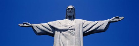 Low Angle View Of The Christ The Redeemer Statue, Rio De Janeiro, Brazil by Panoramic Images art print
