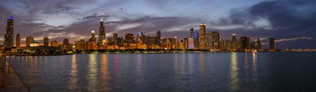 City At The Waterfront, Lake Michigan, Illinois by Panoramic Images art print