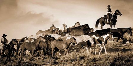 Gathering the Herd by Wendy Caro art print