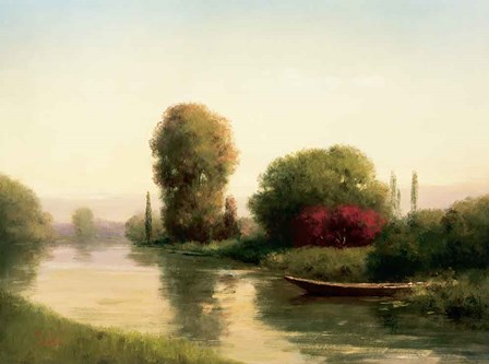 By the Riverside by Udell art print