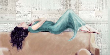 Reclined Beauty II by Van Haal art print