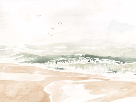 Sandy Surf I by Victoria Borges art print