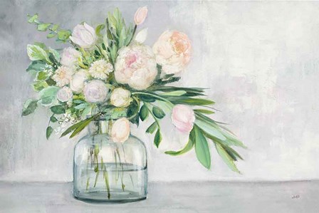 Blushing Spring Bouquet by Julia Purinton art print