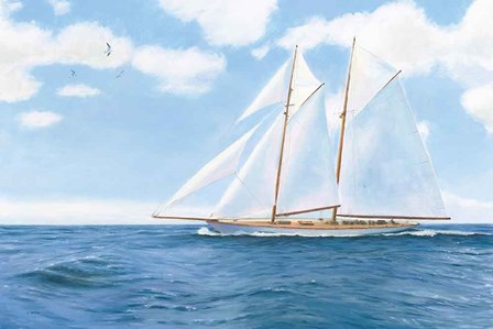 Majestic Sailboat by James Wiens art print