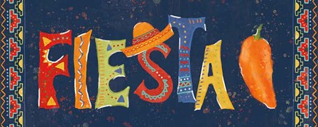 Tex Mex Fiesta VII Dark by Veronique Charron art print