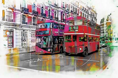 London Bus by A.V. Art art print