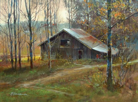 Pinnacle Mountain Barn by Roger Bansemer art print