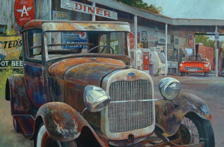 Pit Stop by Roger Bansemer art print