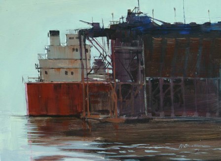 Iron Ore Dock by Roger Bansemer art print